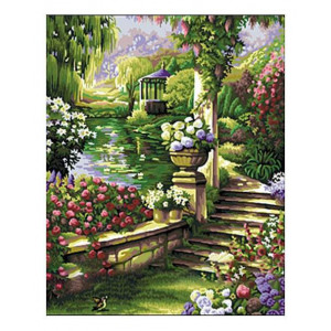 Картина по номерам "Цветущий сад"