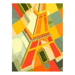 Картина по номерам "Взгляд на эйфелеву башню"