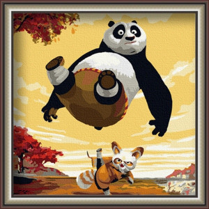 Картина по номерам "Кунг-фу Панда"
