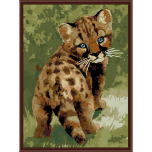 Картина по номерам "Дитинча леопарда"