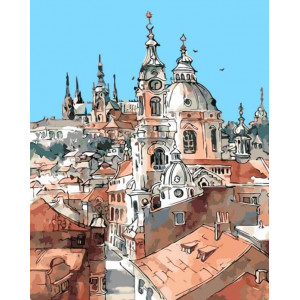Картина по номерам "Башни старого города"