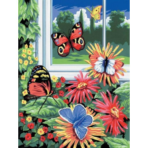 Картина по номерам "Бабочки"