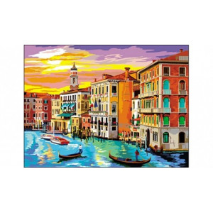Картина по номерам "Закат в венеции"