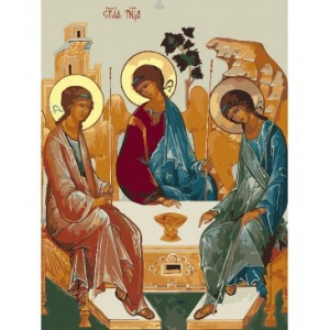 Картина по номерам "Икона святая троица"