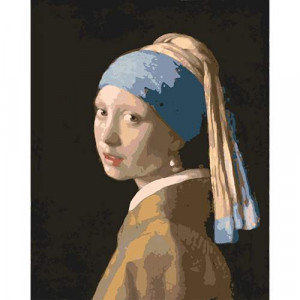 Картина по номерам "Жінка з перловим сережкою"