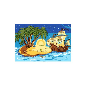 Картина по номерам "Пиратский остров"