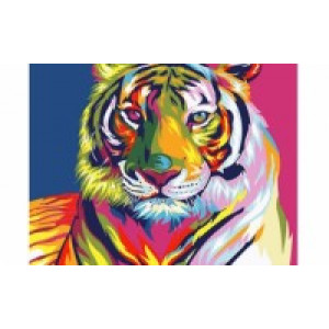 Картина по номерам "Яркий тигр"