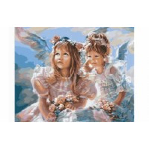Картина по номерам "Два ангелочка"