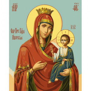 Картина по номерам "Икона Казанской Пресвятой Богородицы"