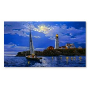 Картина по номерам "Ночное небо и море"