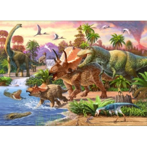 Картина по номерам "Эра динозавров"