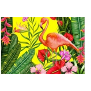 Картина по номерам "Фламинго в джунглях"