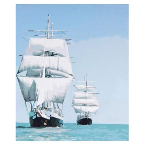 Картина по номерам "Корабли в море"