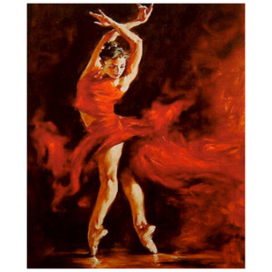 Картина по номерам "Огненный танец"