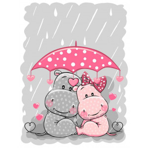 Картина по номерам "Щастя під парасолькою"
