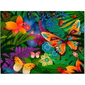 Картина по номерам "Яркие бабочки"