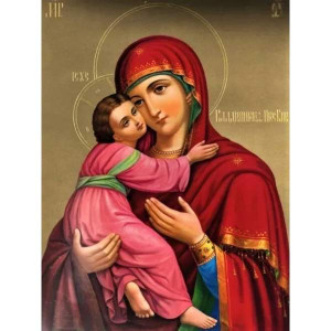 Картина по номерам "Феодорівська ікона Божої Матері"