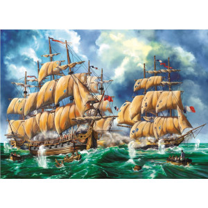 Картина по номерам "Морская битва"
