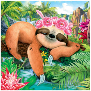 Картина по номерам "Спящий ленивец"