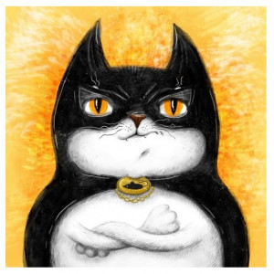 Картина по номерам "Кіт супер-герой"