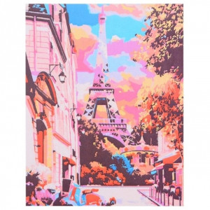 Картина по номерам "Весенний романтичный Париж на закате"
