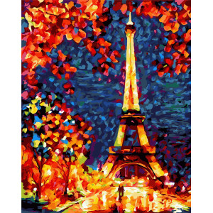 Картина по номерам "Яркий Париж"