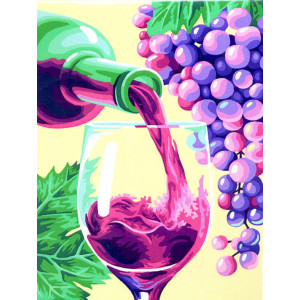 Картина по номерам "Красное вино"