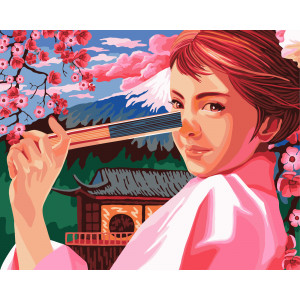 Картина по номерам "Весна в Японии"