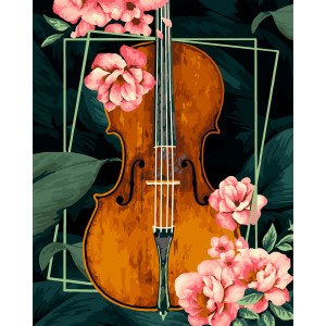 Картина по номерам "Винтажная скрипка"