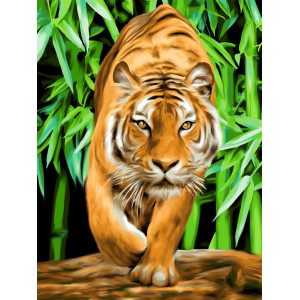 Картина по номерам "Хищник в джунглях"