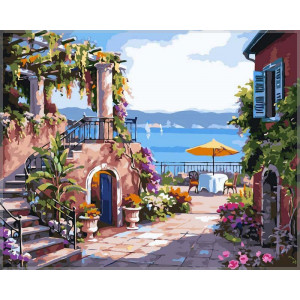 Картина по номерам "Итальянский дворик"