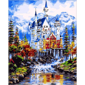 Картина по номерам "Замок Нойшванштайн осенью"