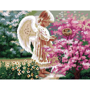 Картина по номерам "Ангел хранитель"