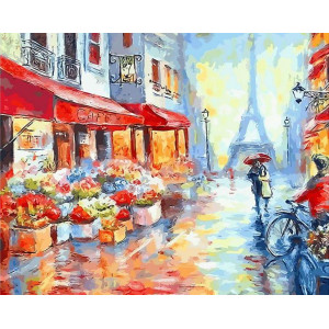 Картина по номерам "Вдвоем по Парижу"