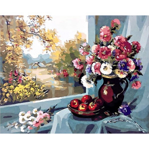 Картина по номерам "Цветочный натюрморт"