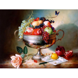 Картина по номерам "Ваза с фруктами"