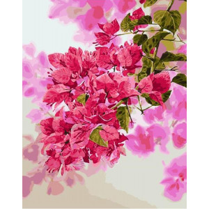 Картина по номерам "Рожеві квіти"
