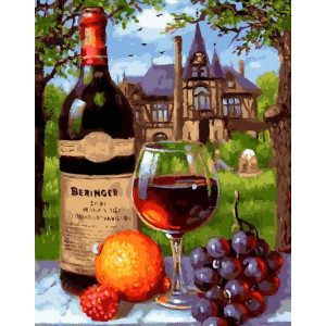 Картина по номерам "Вино и виноград"