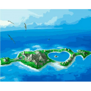 Картина по номерам "Острів кохання"