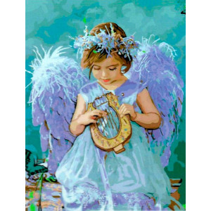 Картина по номерам "Ангел з арфою"