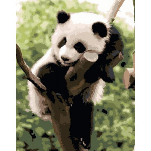 Картина по номерам "Уставшая панда"