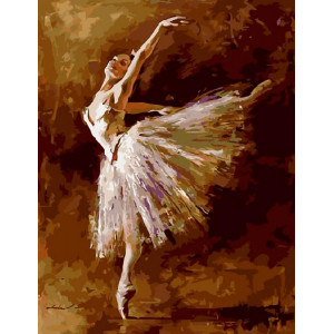 Картина по номерам "Тендітна балерина"