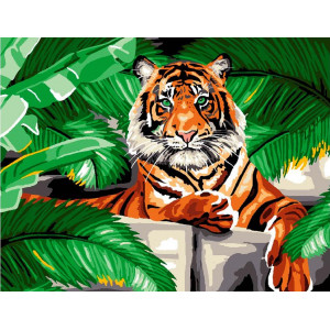 Картина по номерам "Тигр на отдыхе"
