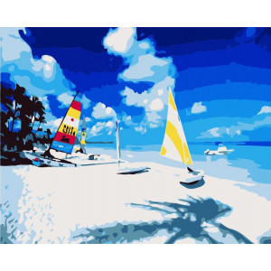 Картина по номерам "Белые пески Доминиканы"
