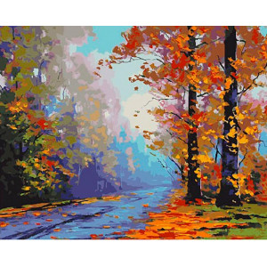 Картина по номерам "Осенний лес"