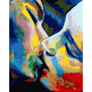 Картина по номерам "Радужный поцелуй"