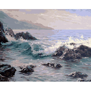 Картина по номерам "Прибрежные скалы"