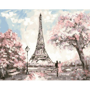 Картина по номерам "Весенний Париж"