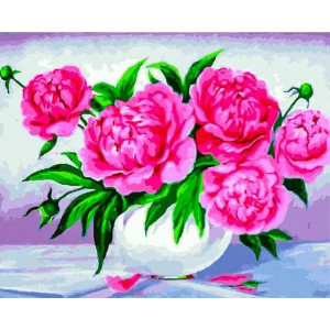 Картина по номерам "Розовое великолепие"