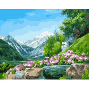 Картина по номерам "Цветы гор"